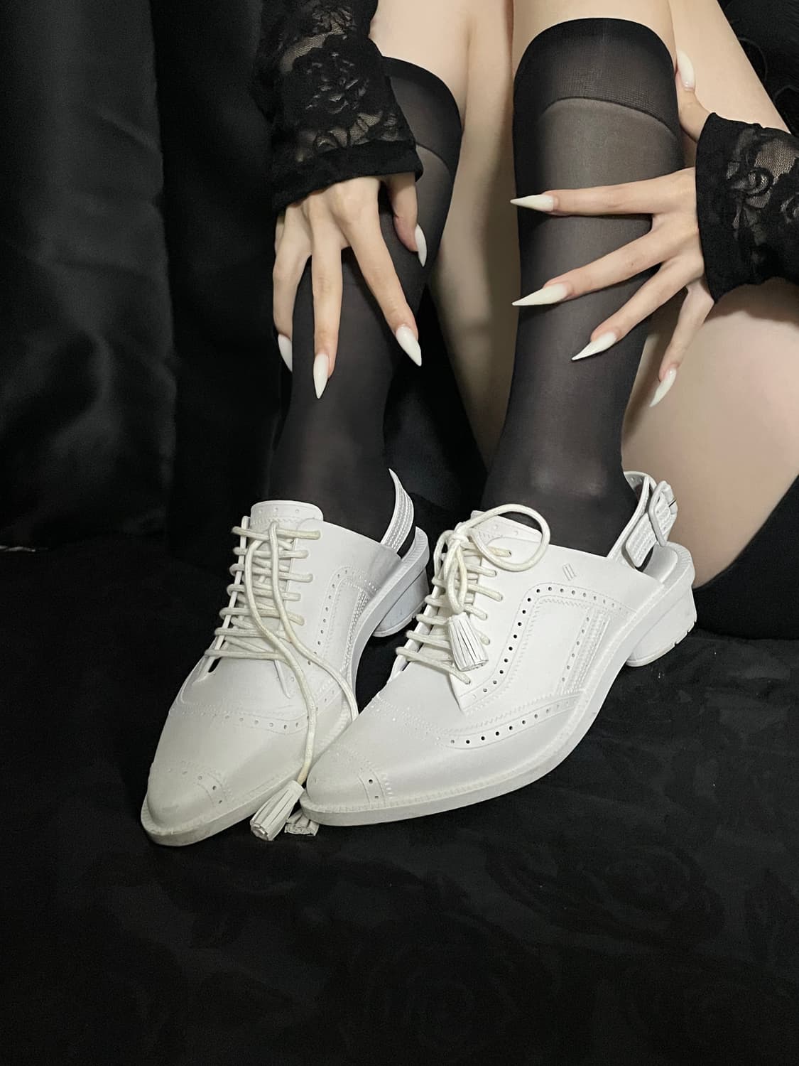Melissa X Herchcovitch 러버 웨스턴 컷아웃 로퍼 샌들 상품이미지2