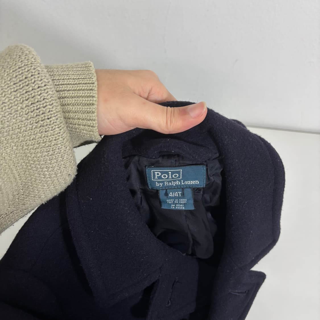 4T 폴로키즈 네이비 울 해군피코트 상품이미지3