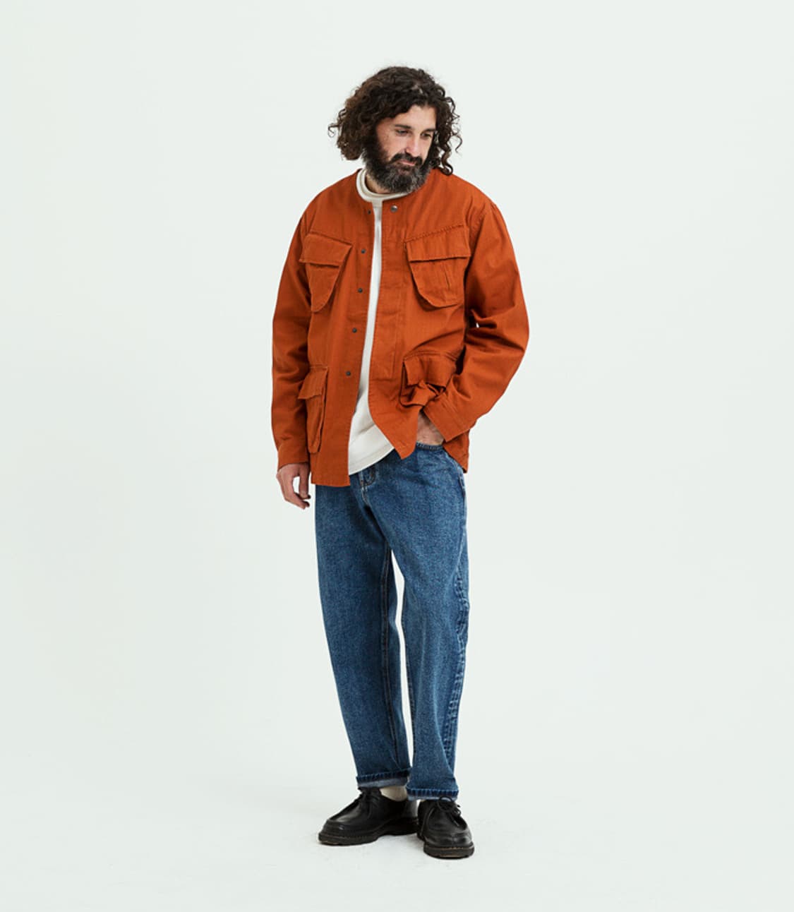 유니폼브릿지 정글 퍼티그 자켓 오렌지 M 상품이미지2