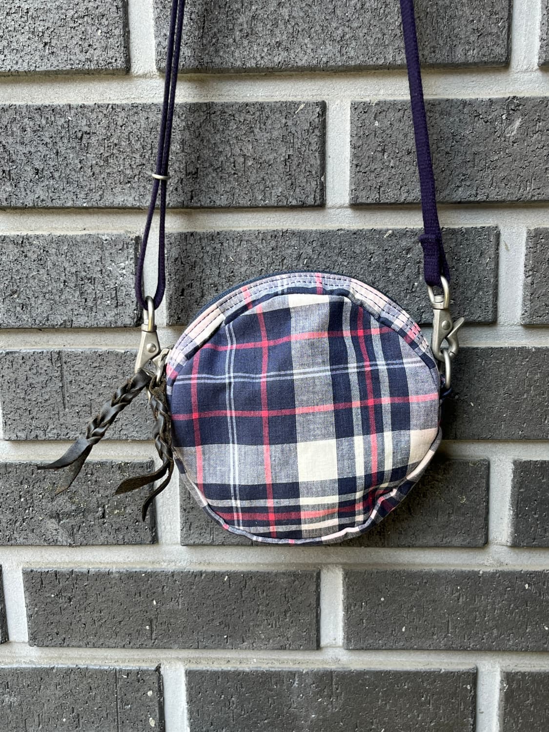 Porter 포터 타탄체크 원형 백  상품이미지6