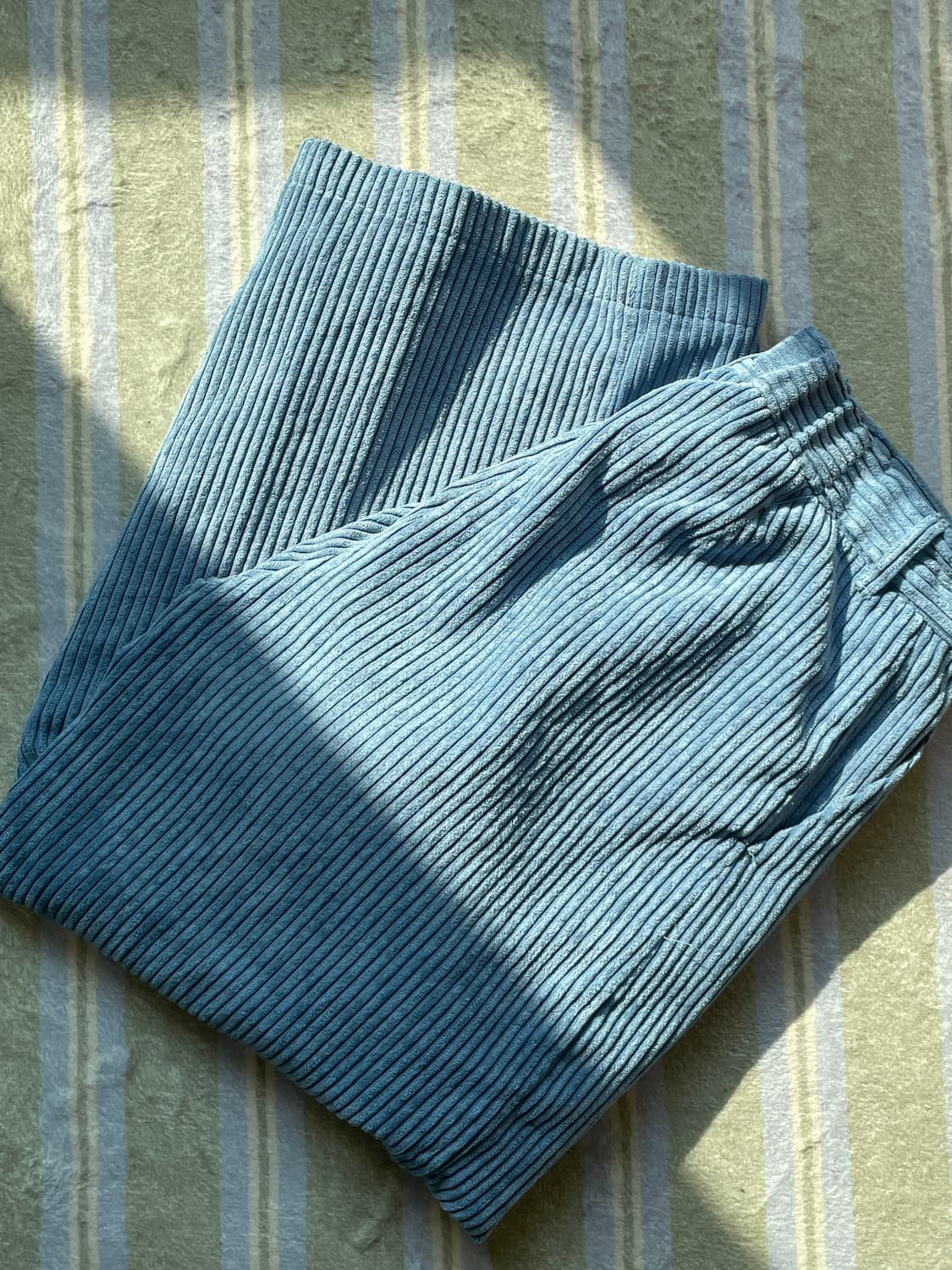 코듀로이 바지 일본 빈티지 블루 상품이미지7