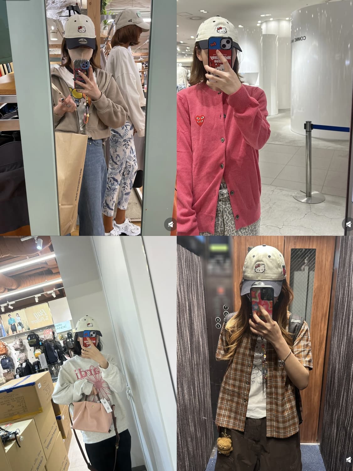 크림베이지 레드 애플 사과 뉴에라 9twenty 헬로키티 볼캡  상품이미지3