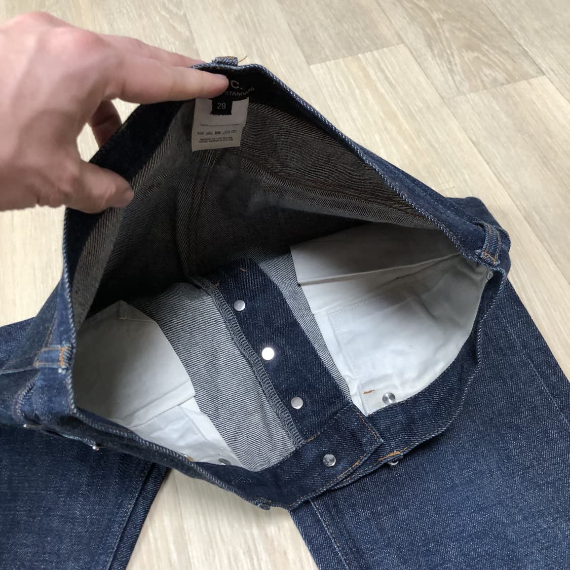 (29) 아페세 A.P.C 쁘띠 뉴 스탠 셀비지 APC 데님 상품이미지7