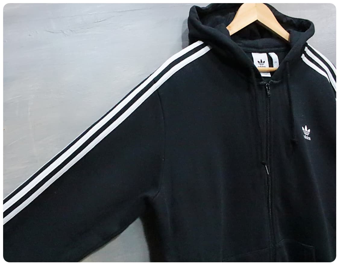 [2XL] 아디다스 오리지널 3ST 기모 후드집업 상품이미지4