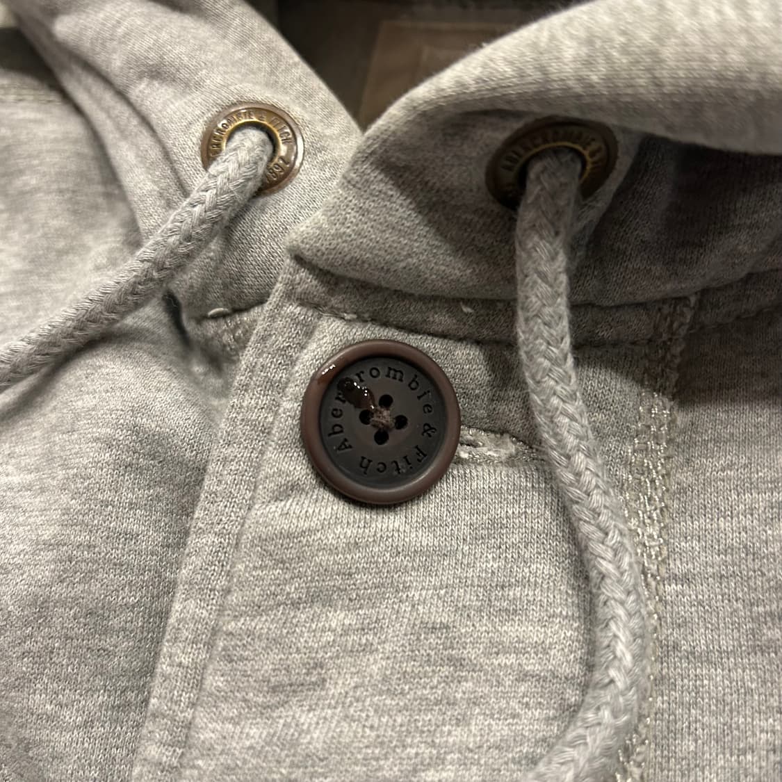 [S] 아베크롬비 A&F 그레이 후드 집업 B67 상품이미지4