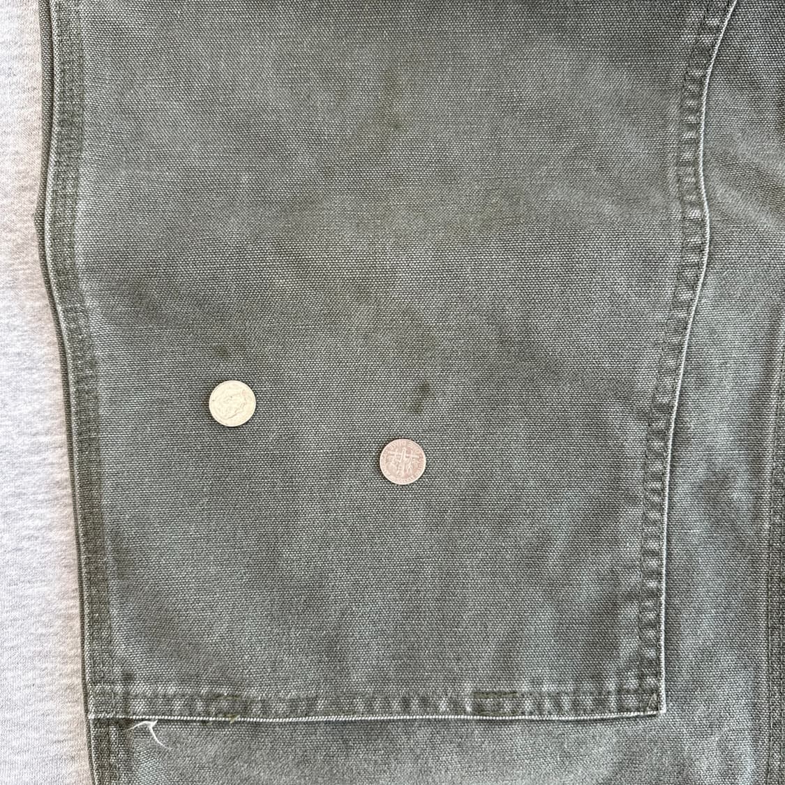 2005년 칼하트 B136 Moss 더블니 카펜더 팬츠  상품이미지10