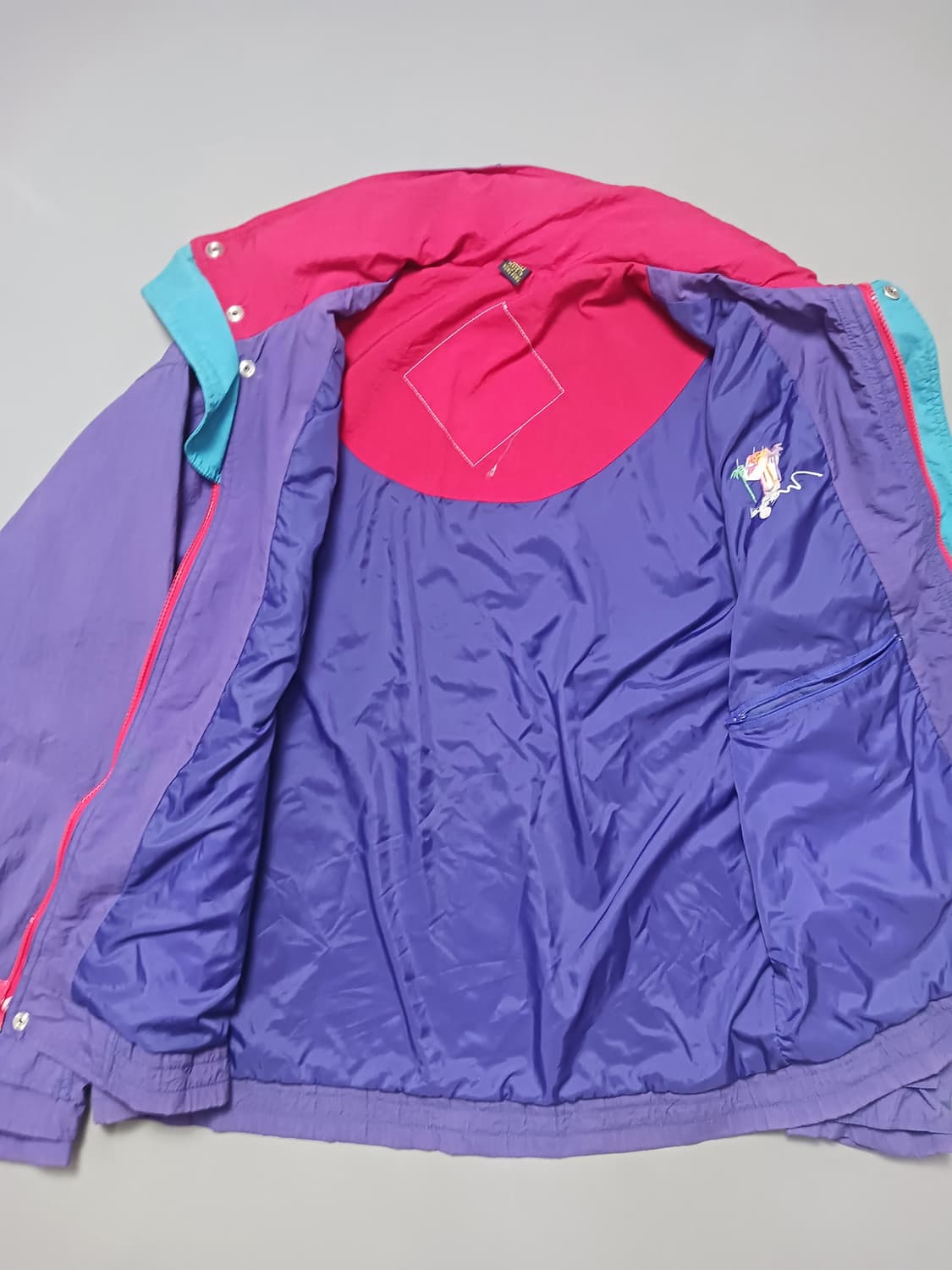 [프리] 미라지 90s 라스베가스 퍼플 히든후드 바람막이 자켓 상품이미지6