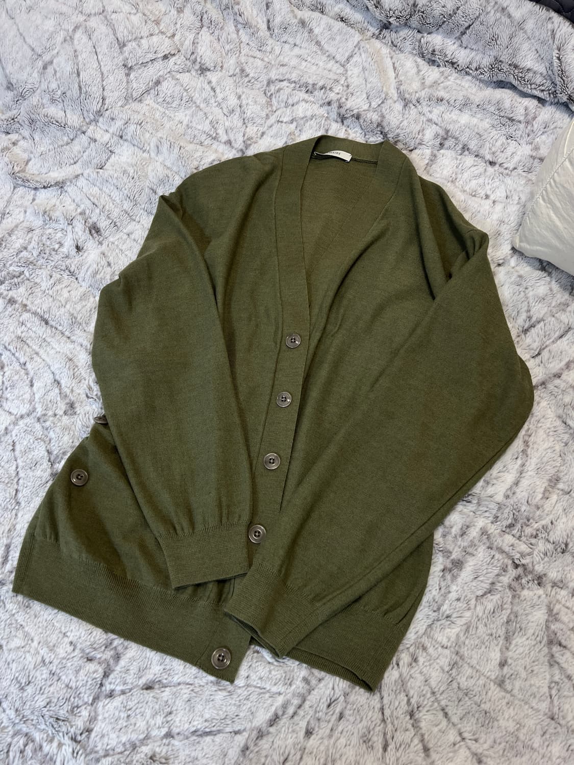 Lemaire twisted cardigan green 상품이미지3