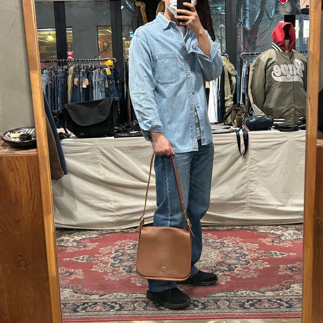 코치 올드코치 브라운 글러브 레더 숄더백 COACH 9525 상품이미지10