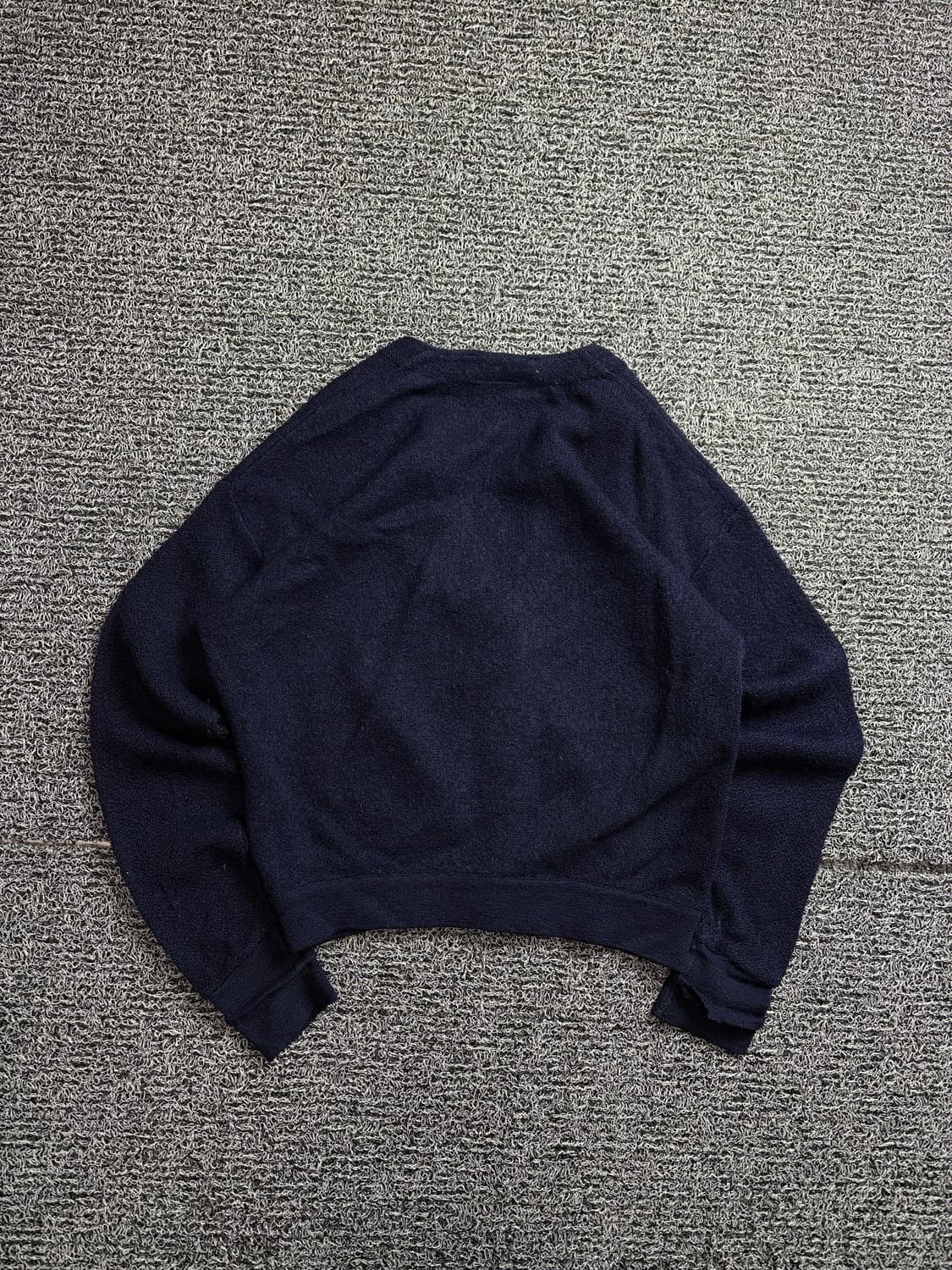 00s 라코스테 올드스쿨 네이비 미니멀 가디건 2165 상품이미지5