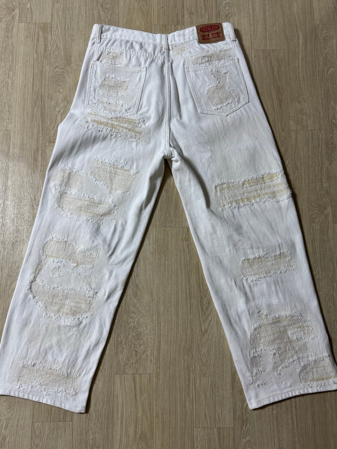 페이탈리즘 디스트로이드 화이트 팬츠 상품이미지2