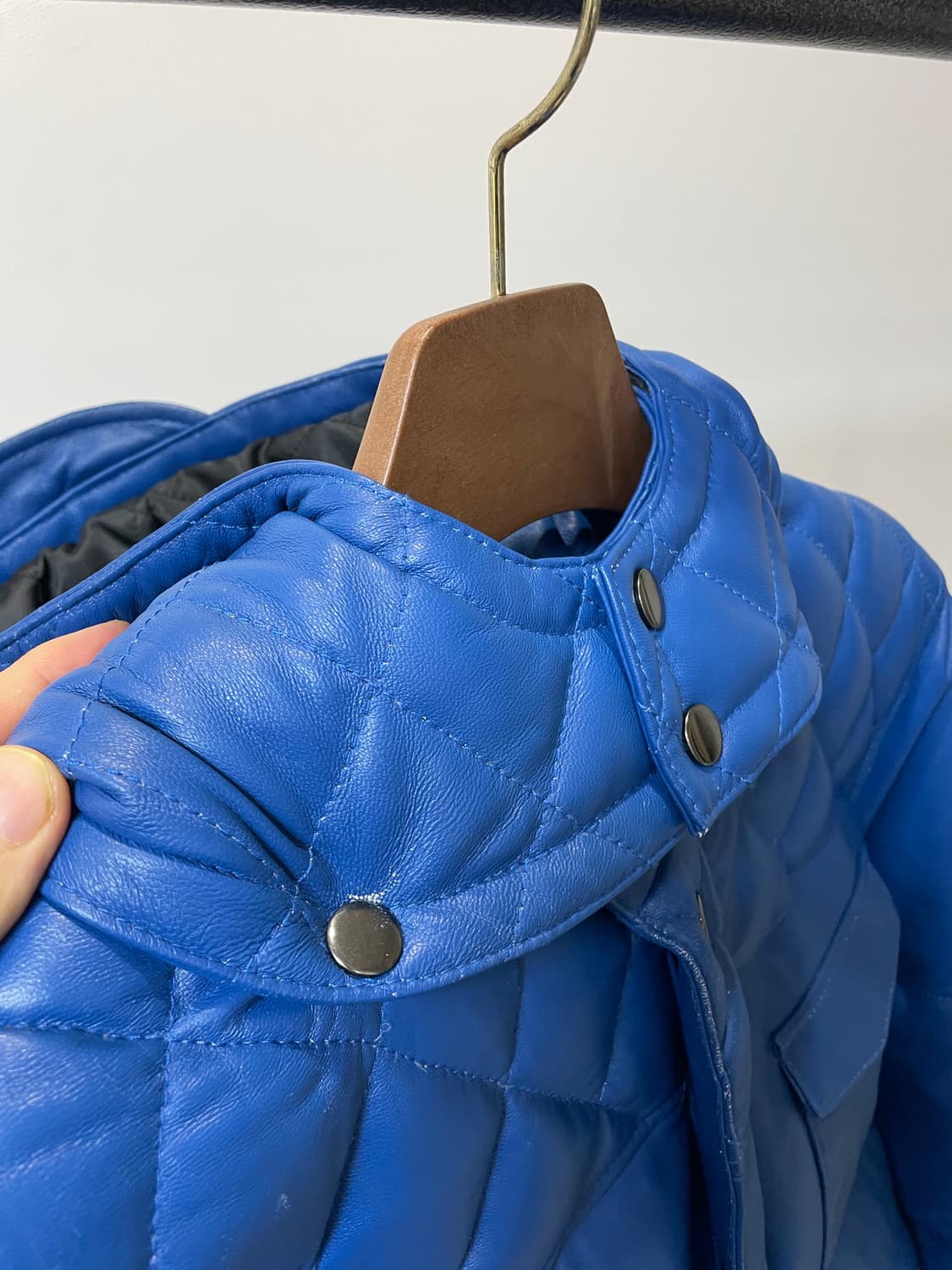 (XL) LEFT 램스킨 구스다운 퀼티드 패딩 상품이미지9