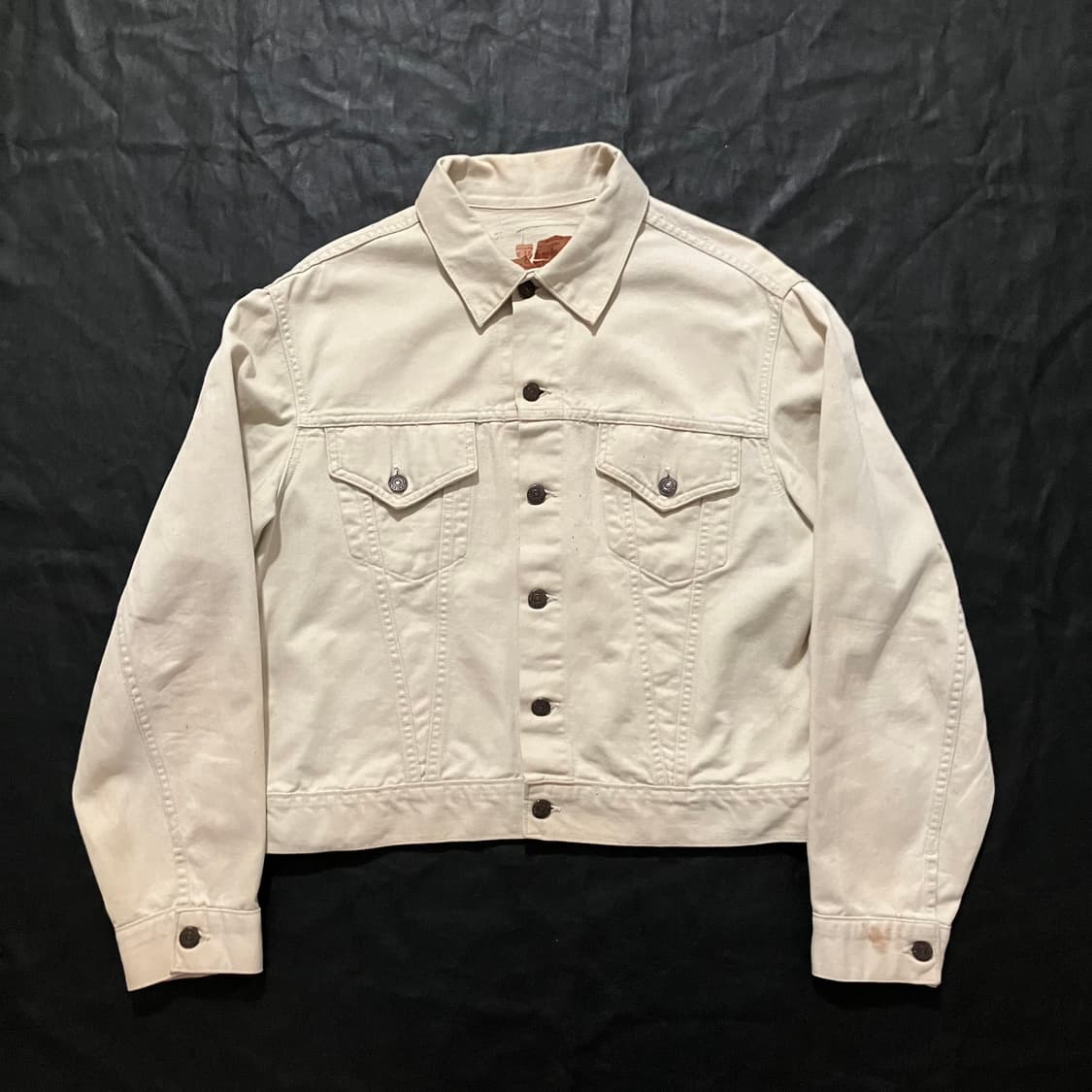 🇺🇸 60s USA 리바이스 Levis 840b 화이트 트러커 자켓 상품이미지2