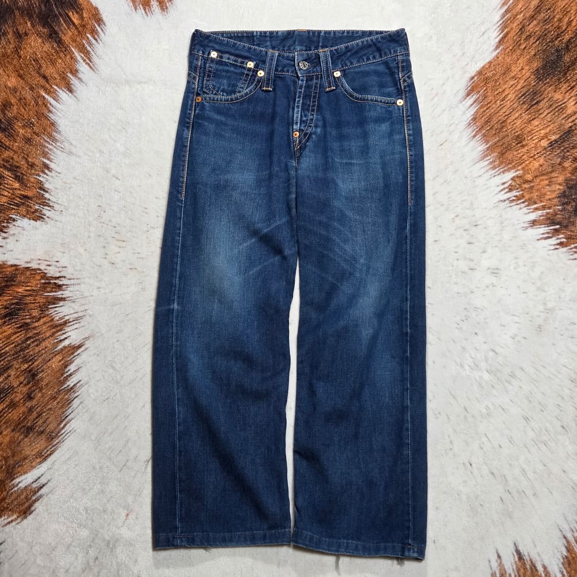 리바이스 버튼플라이 진청 데님팬츠 상품이미지4