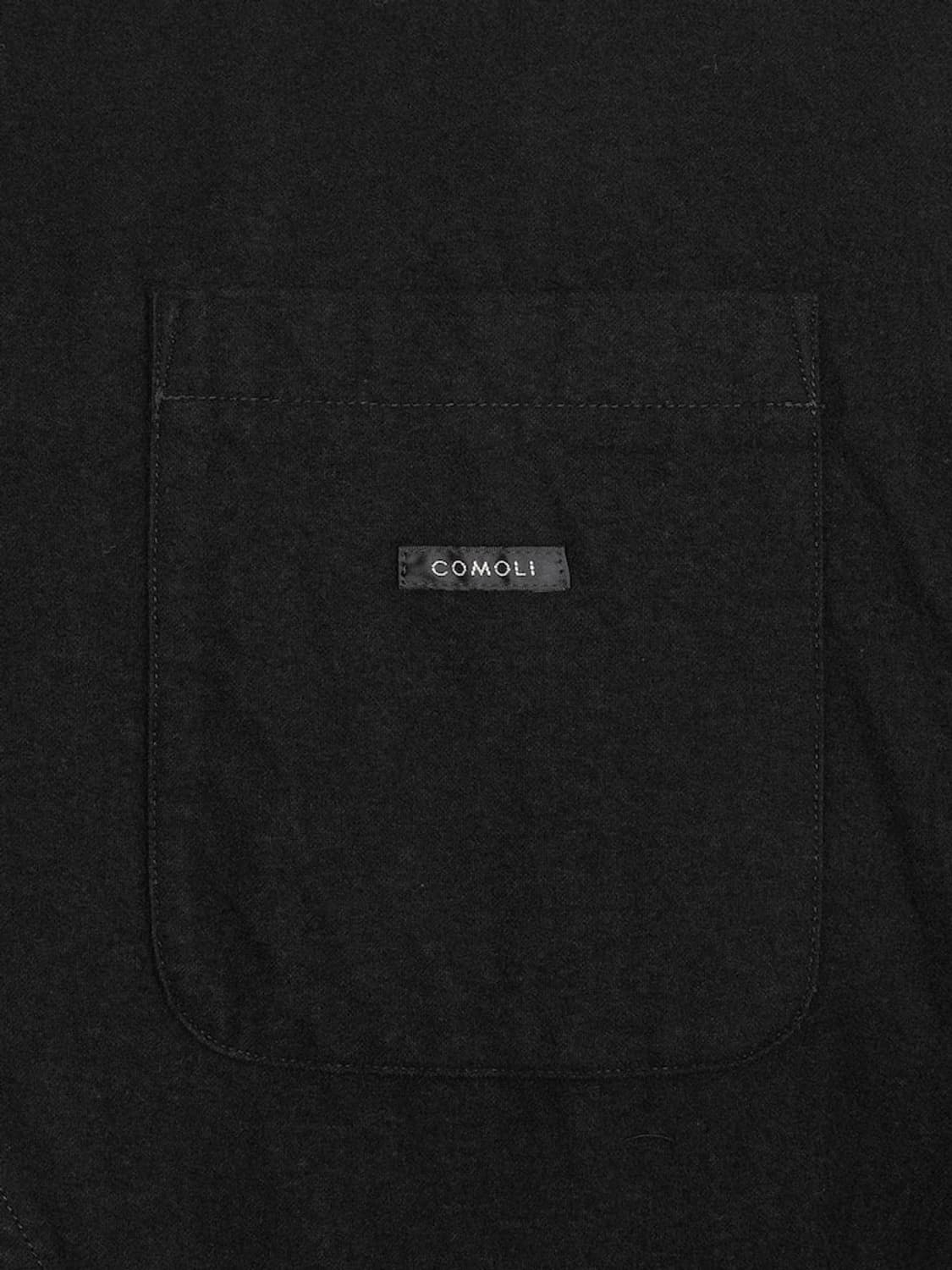 코모리 25FW cotton Flannel Jaket - Black 상품이미지5
