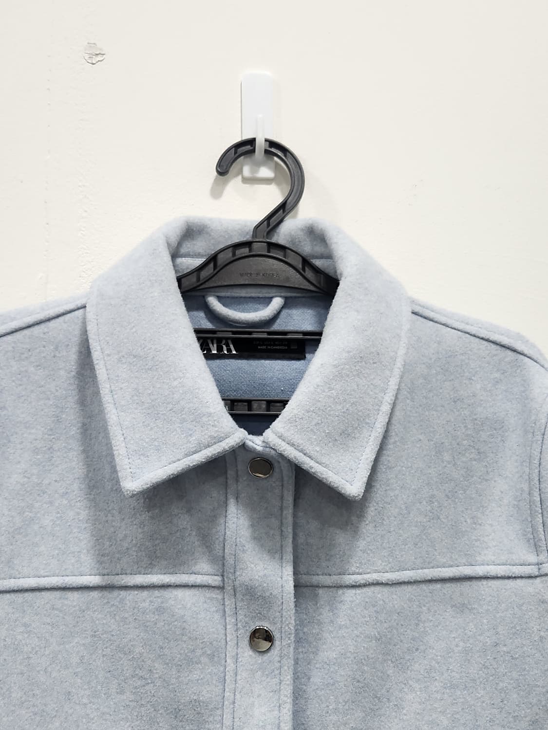 [L] 자라 zara 하늘색 블루종 자켓 여성 L 상품이미지3