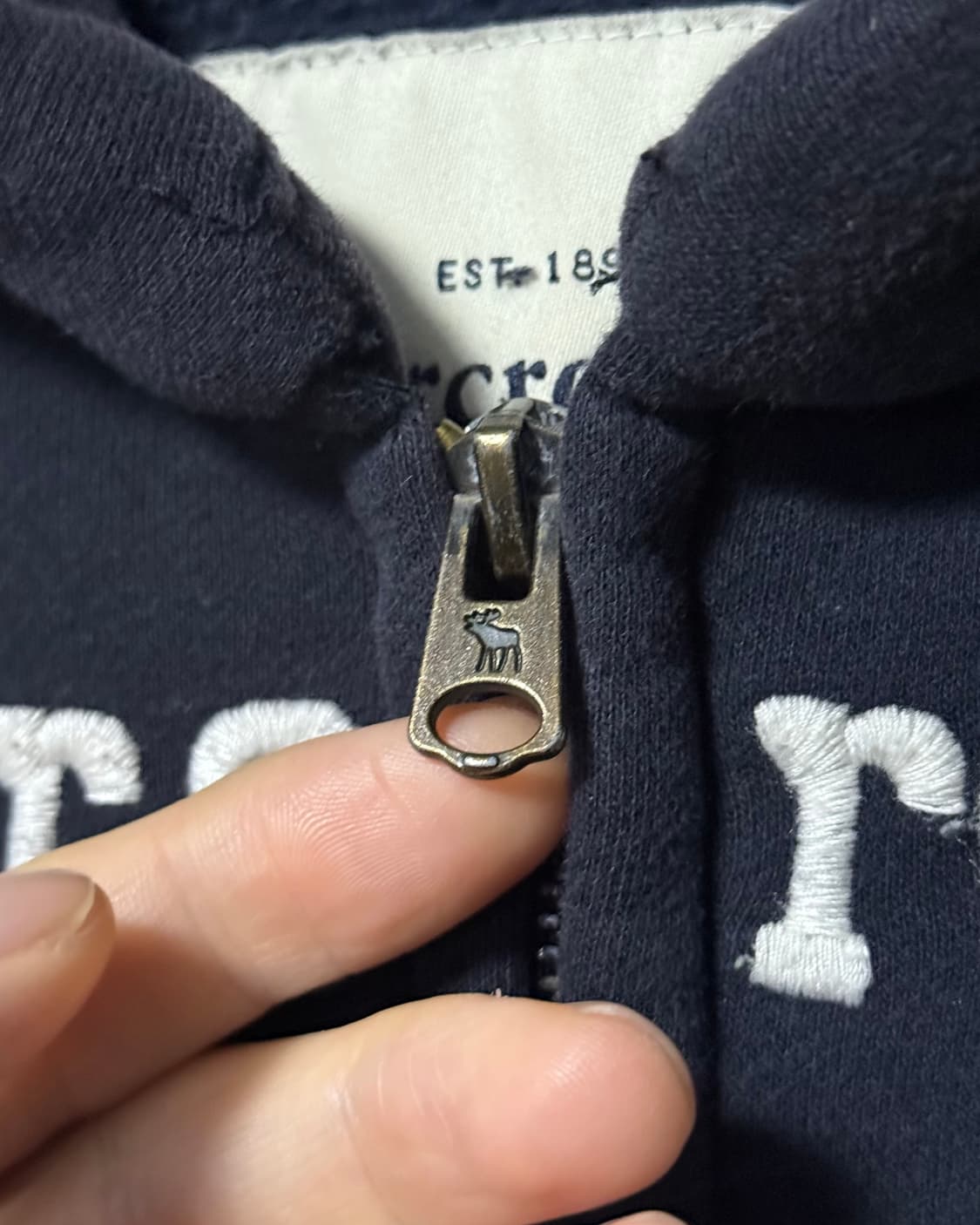 아베크롬비 정품 92 레터링 여성 여자 후드 집업 키즈 XL 성인 S  상품이미지4