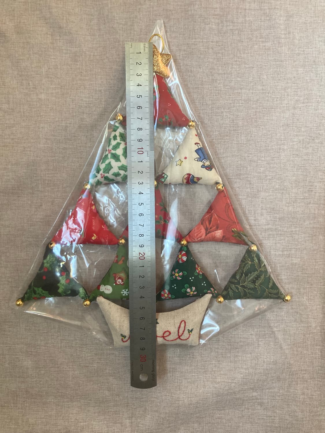 핸드메이드 퀼트 크리스마스 벽걸이 트리 상품이미지3