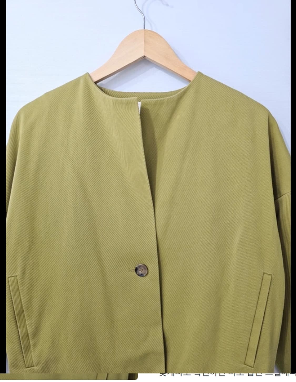 COS 코스 크러쉬 크롭 자켓 올리브색 ~55반 상품이미지2