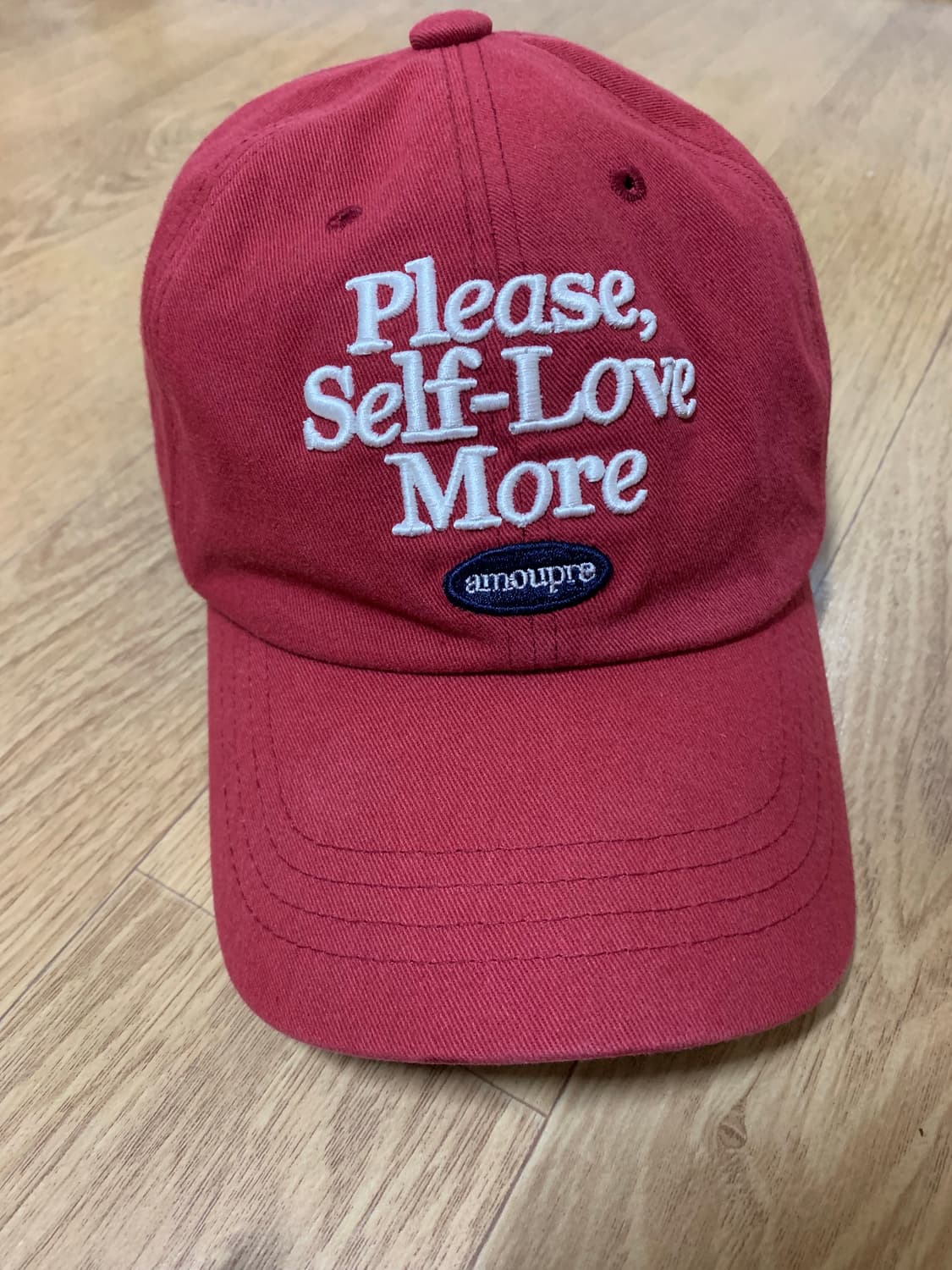 [OS]아모프레 self love 볼캡 버건디 지드래곤님 착용 상품이미지4