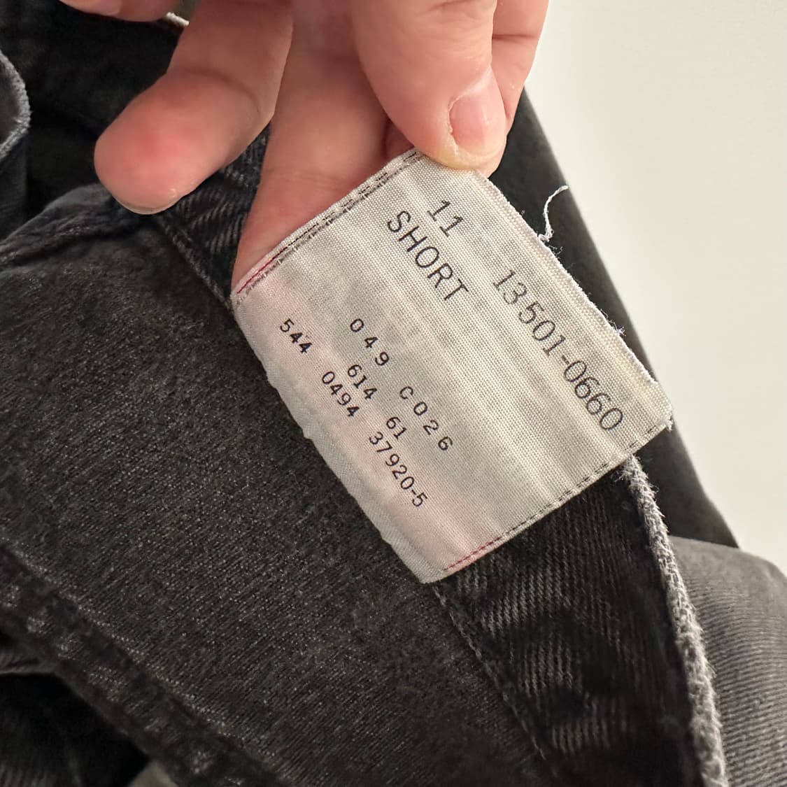 90‘s 리바이스 levis usa 흑청 데님 팬츠 청바지 상품이미지9