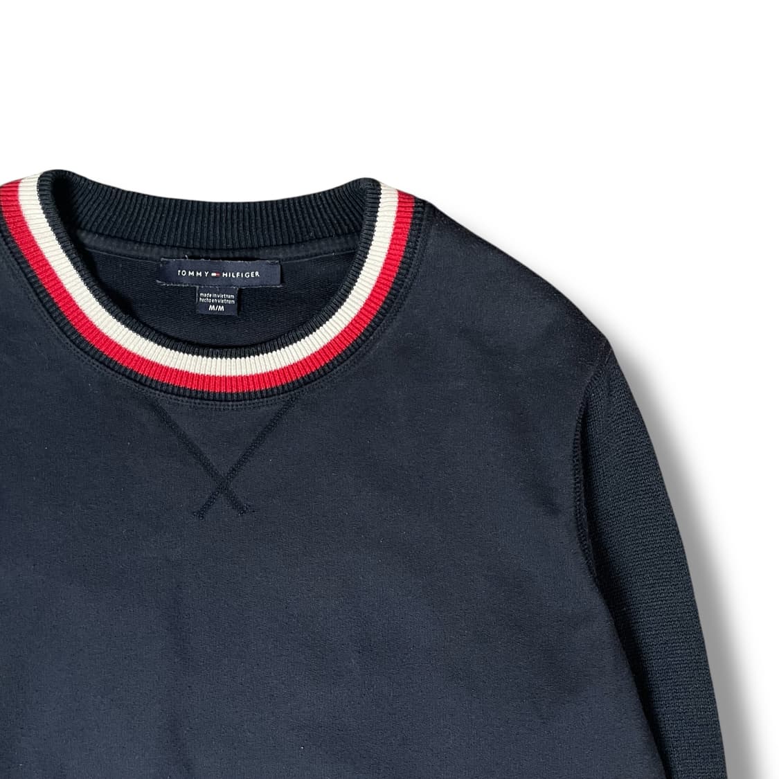 타미힐피거 빅로고 배색 크루넥 스웻 맨투맨 M 상품이미지3