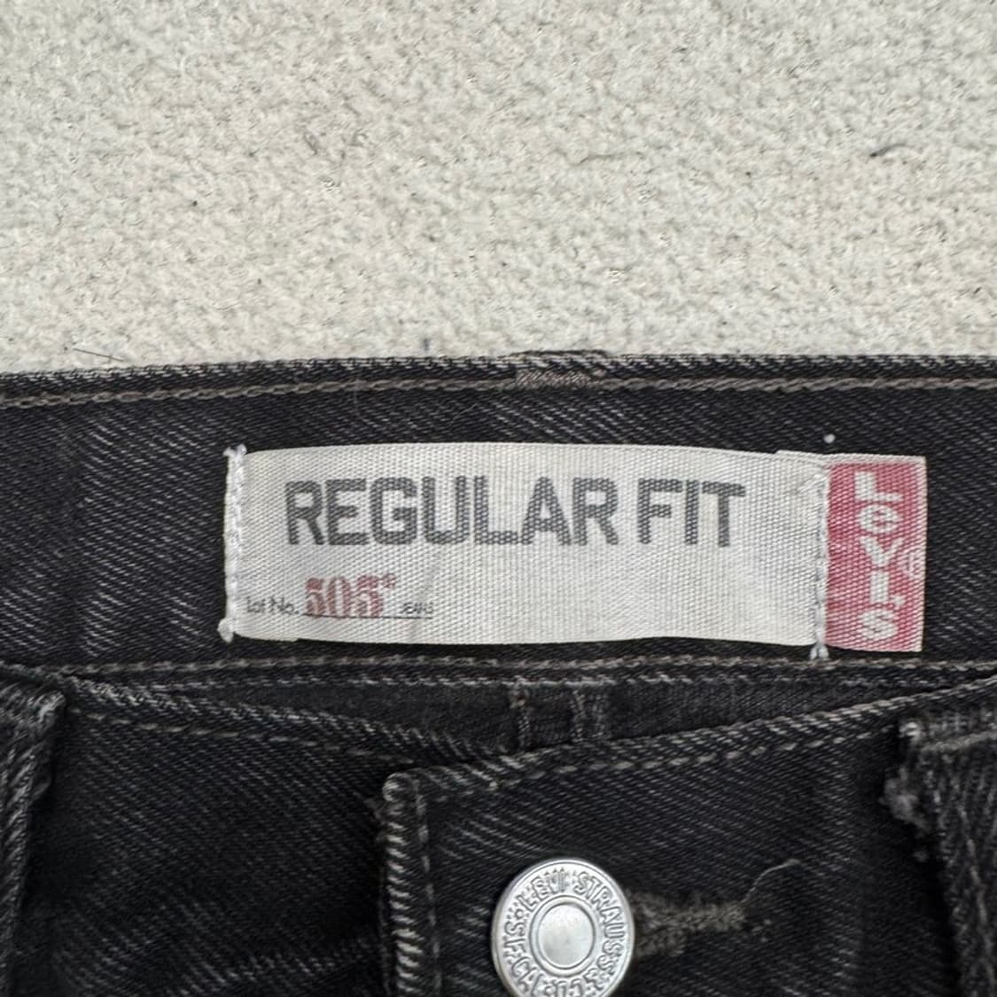 LEVI'S 505 블랙 데님 팬츠 W31 L32 상품이미지4