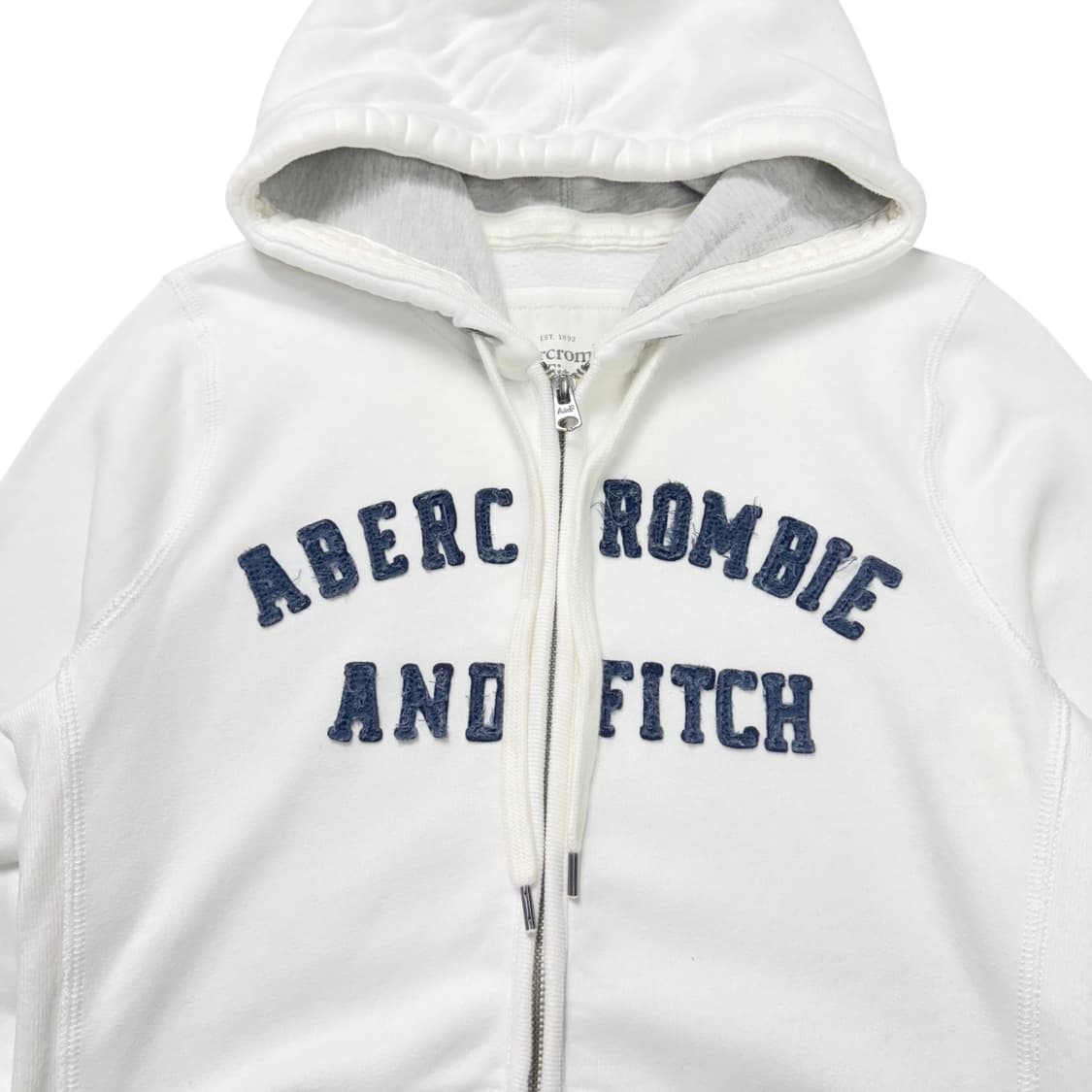 (M) 아베크롬비 스펠아웃 후드집업 화이트 상품이미지2