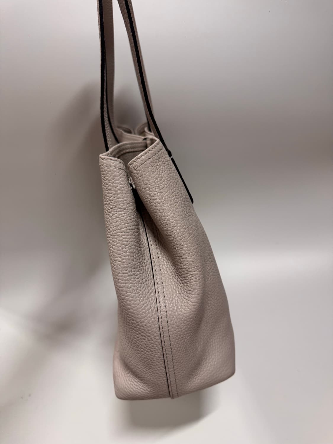 롱샴 아이보리 가죽 숄더백 상품이미지2