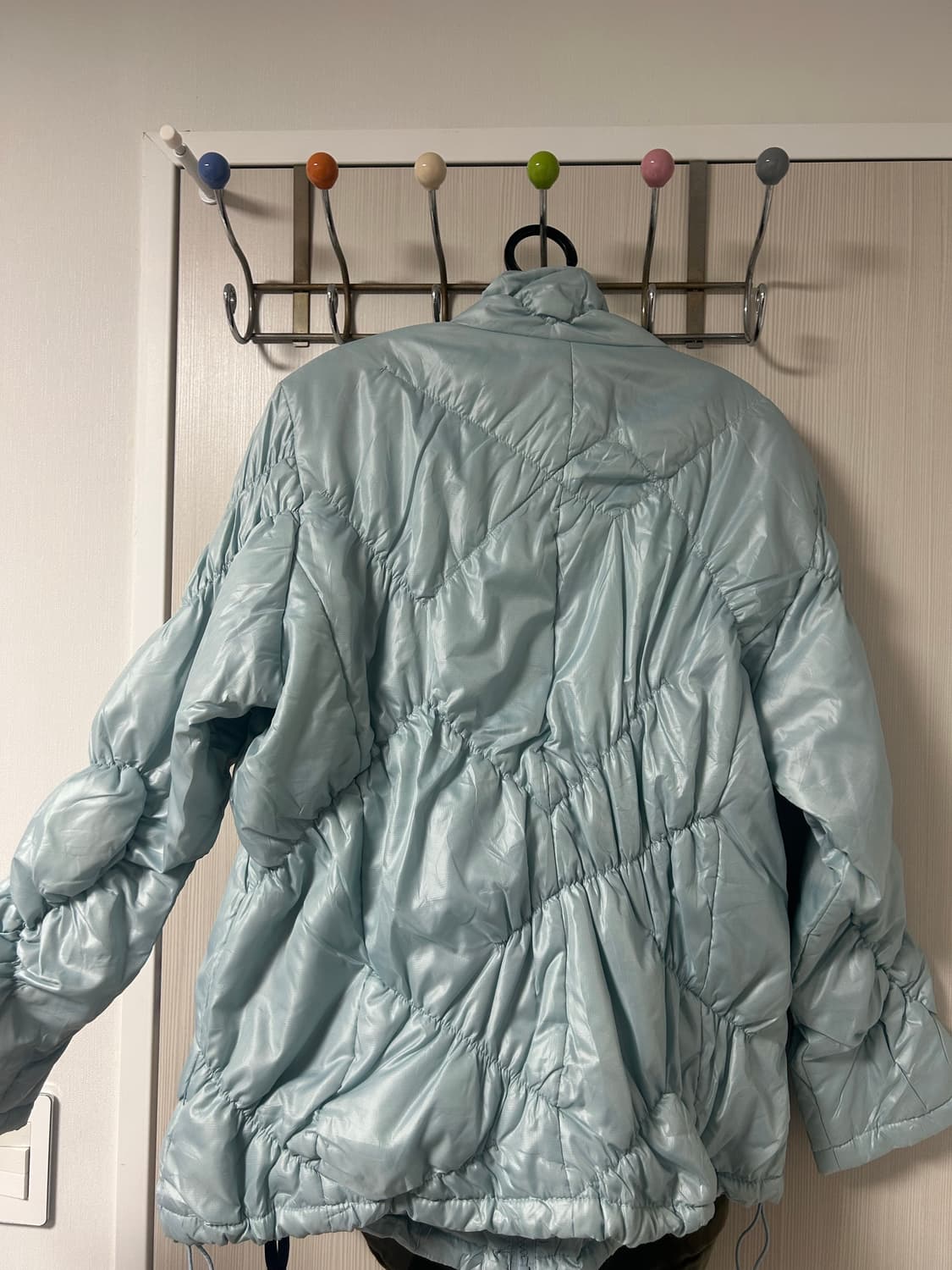 셔링 경량 패딩 상품이미지4