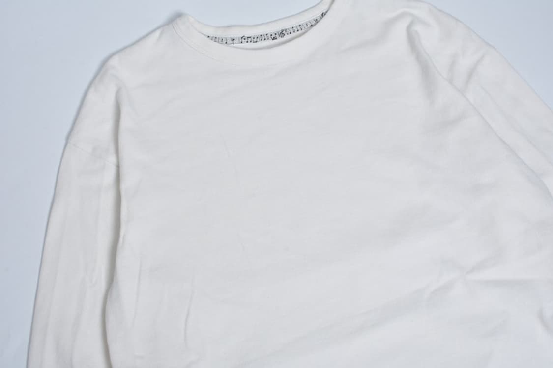 넘버나인 NUMBER NINE 음표 플레인 롱슬리브 트임 긴팔티 N330 상품이미지9