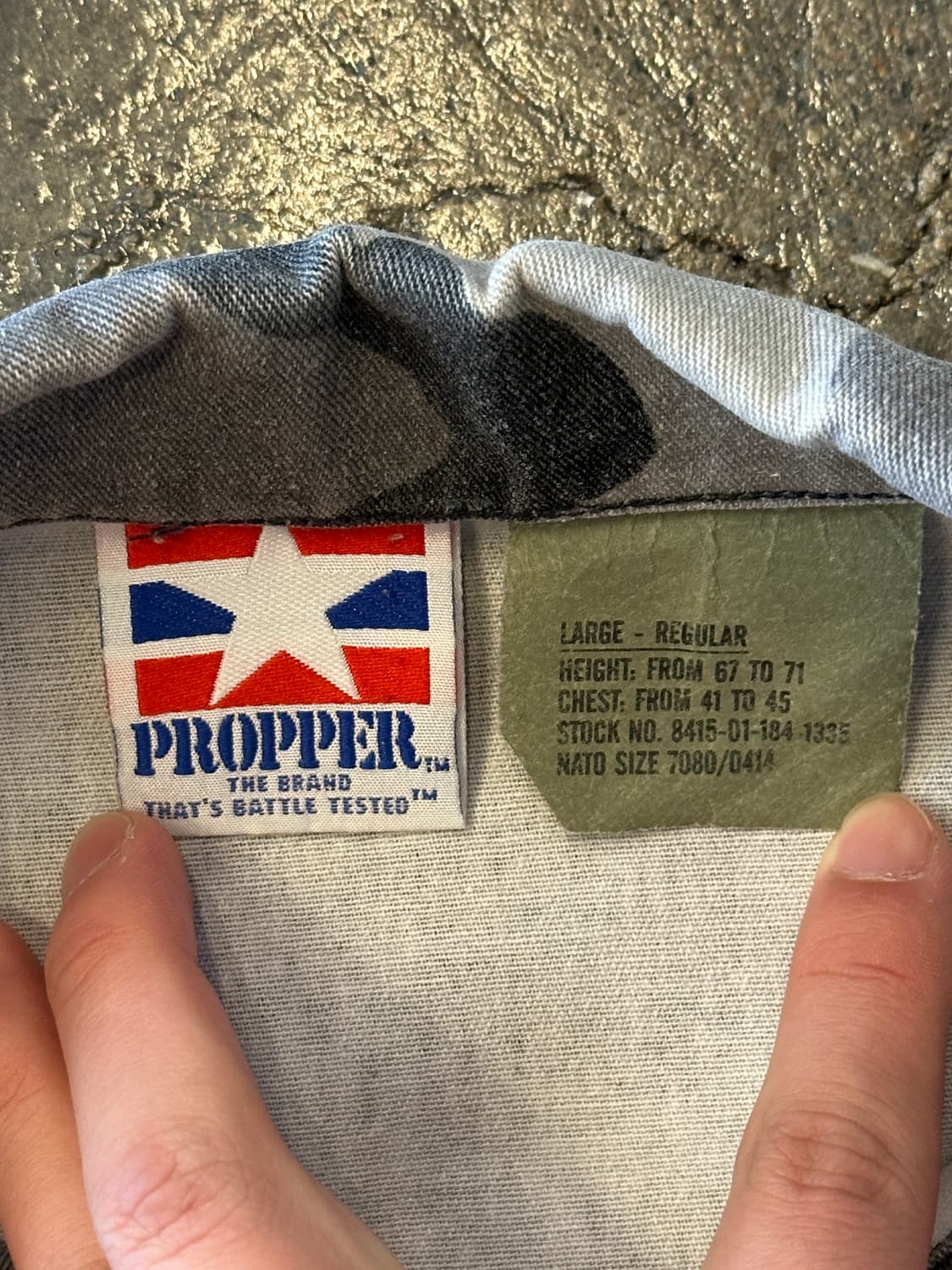 90s propper military shirts L 상품이미지4