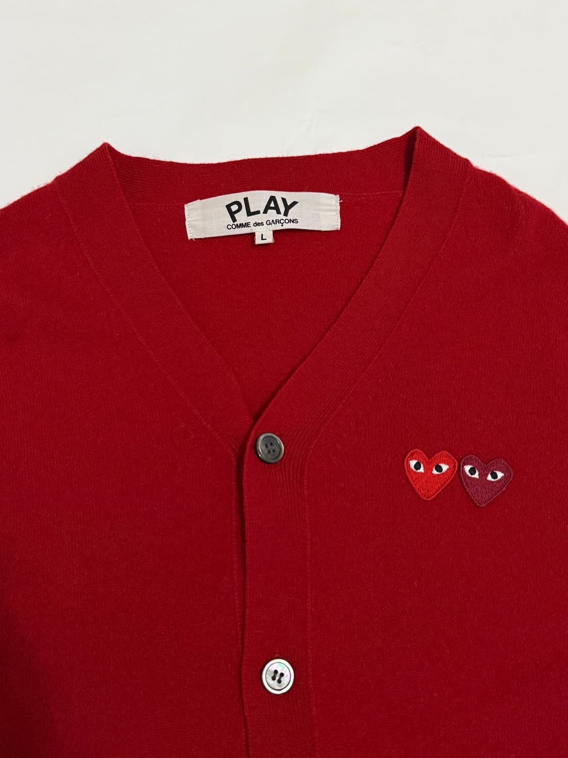 꼼데가르송 더블와펜 가디건 L 상품이미지3