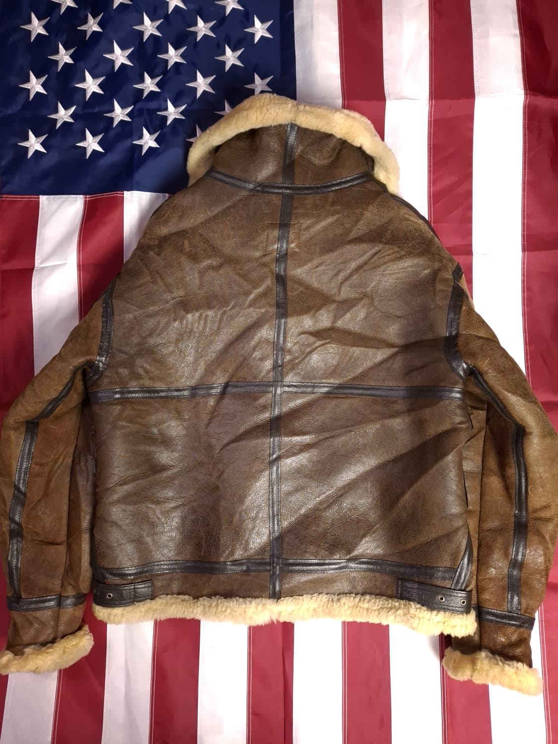 오리지날 미국제조 아비렉스 미공군 B-3 리얼레더 항공 폭격기 무스탕 상품이미지9