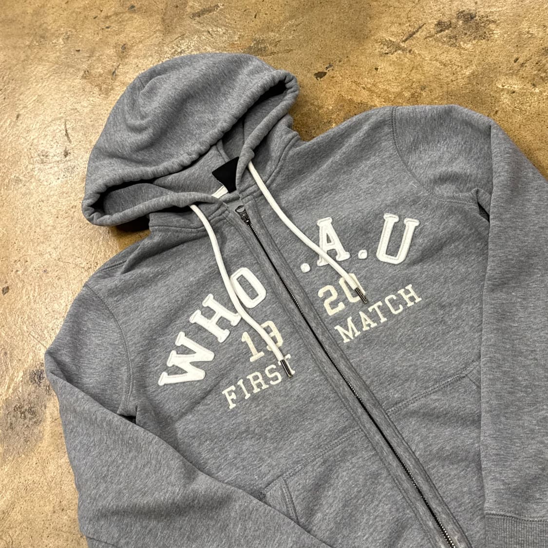 [정품/S] WHO.A.U 후드집업 회색 b8 상품이미지1