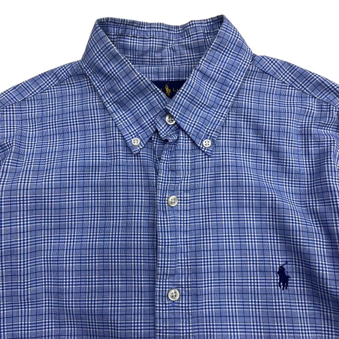 폴로 랄프로렌 네이비포니 소라 체크 셔츠 M 상품이미지4