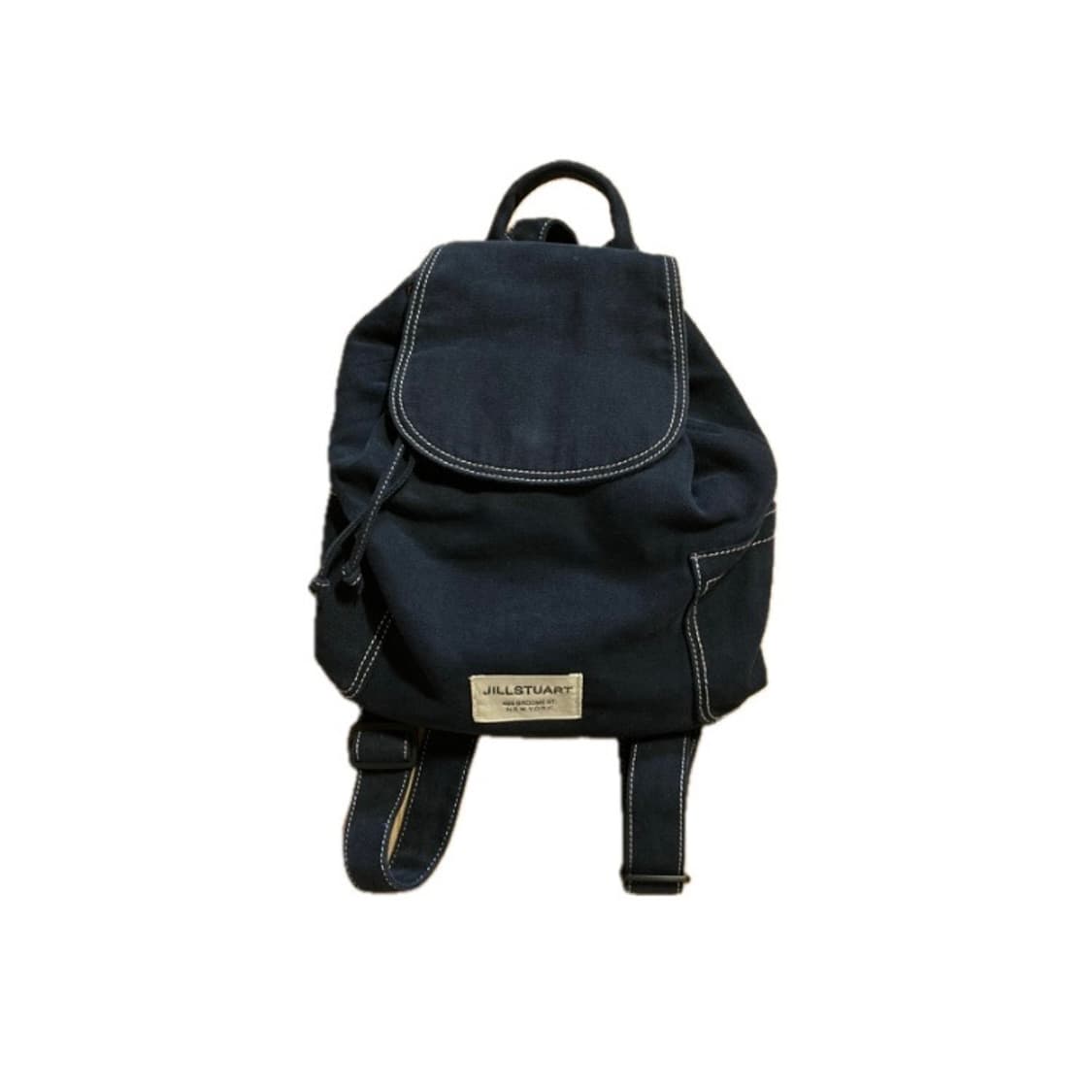 질스튜어트 네이비 캔버스 스티치 백팩 S 상품이미지1