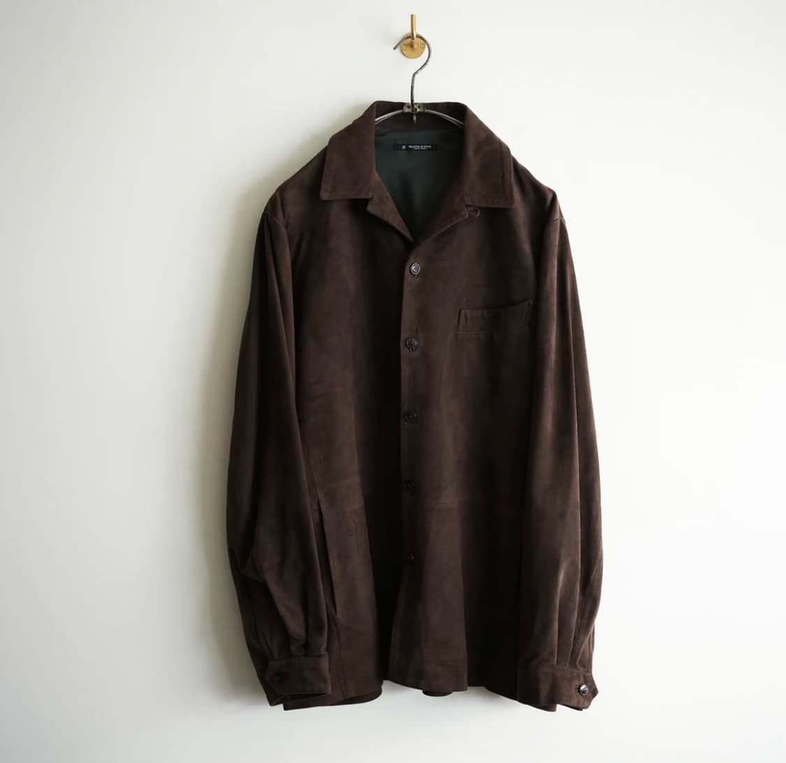 마티앤선즈 25aw 고트스웨이드 자켓 다크브라운 3 (아프레쎄, 헤릴) 상품이미지1