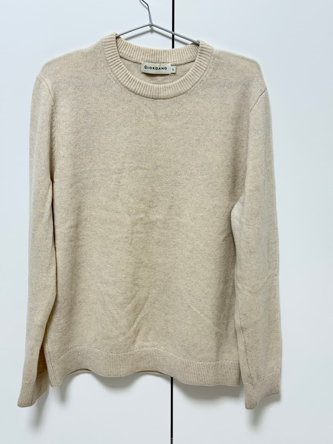 지오다노 아이보리 니트(L) 상품이미지2