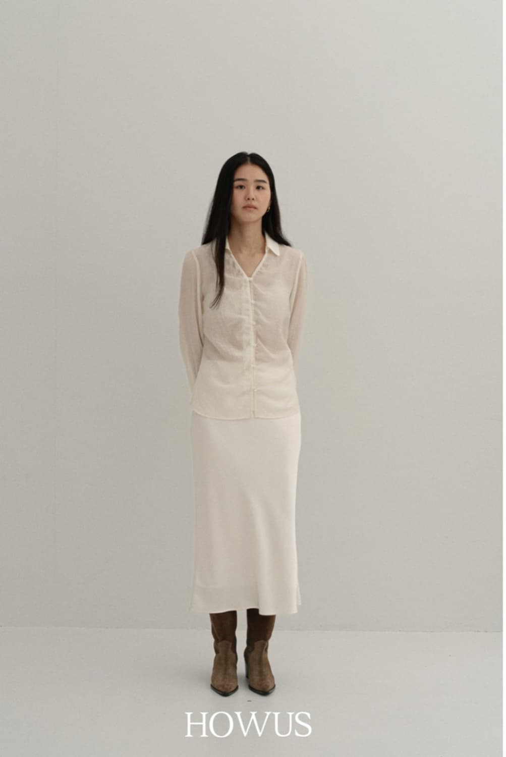 HOWUS 호와스 글로시 스커트 크림 상품이미지2