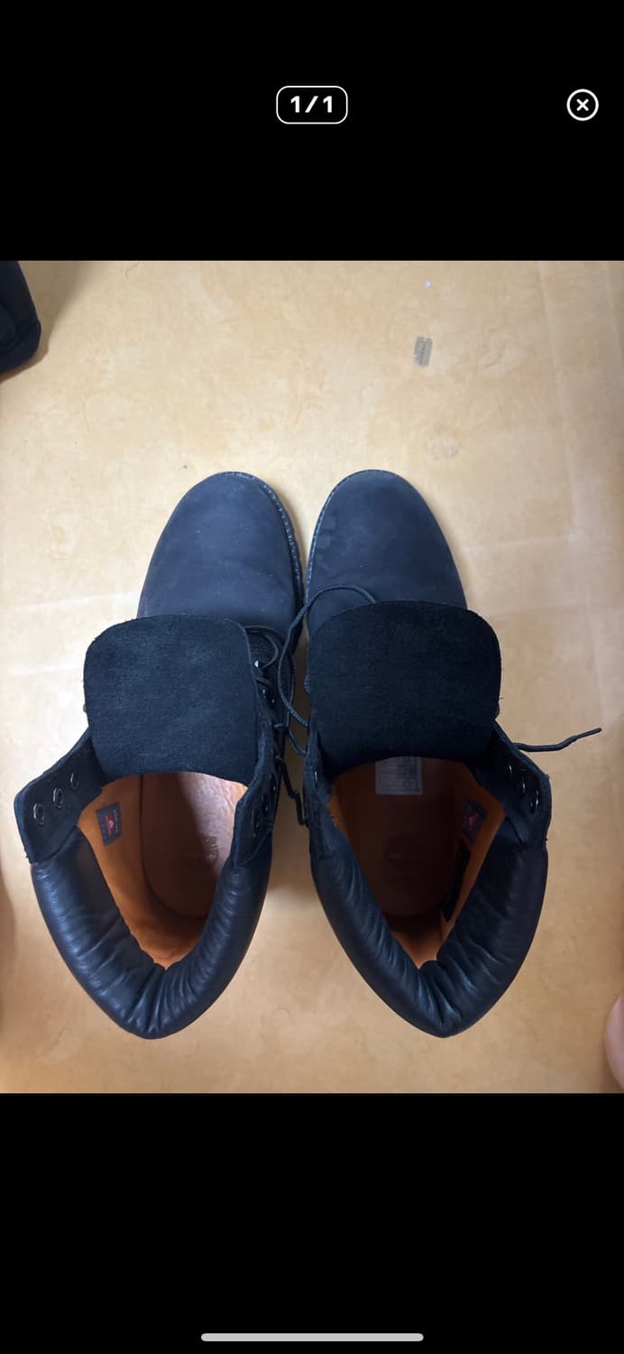 팀버랜드 프리미엄 6인치 워터프루프 부츠 블랙 -와이드 상품이미지1