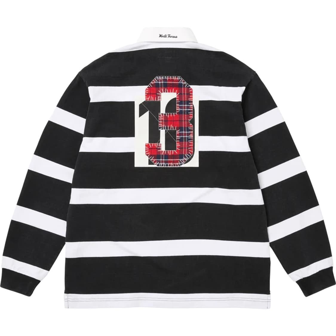[2XL]슈프림 스트라이프 럭비티 블랙 -25fw 상품이미지2