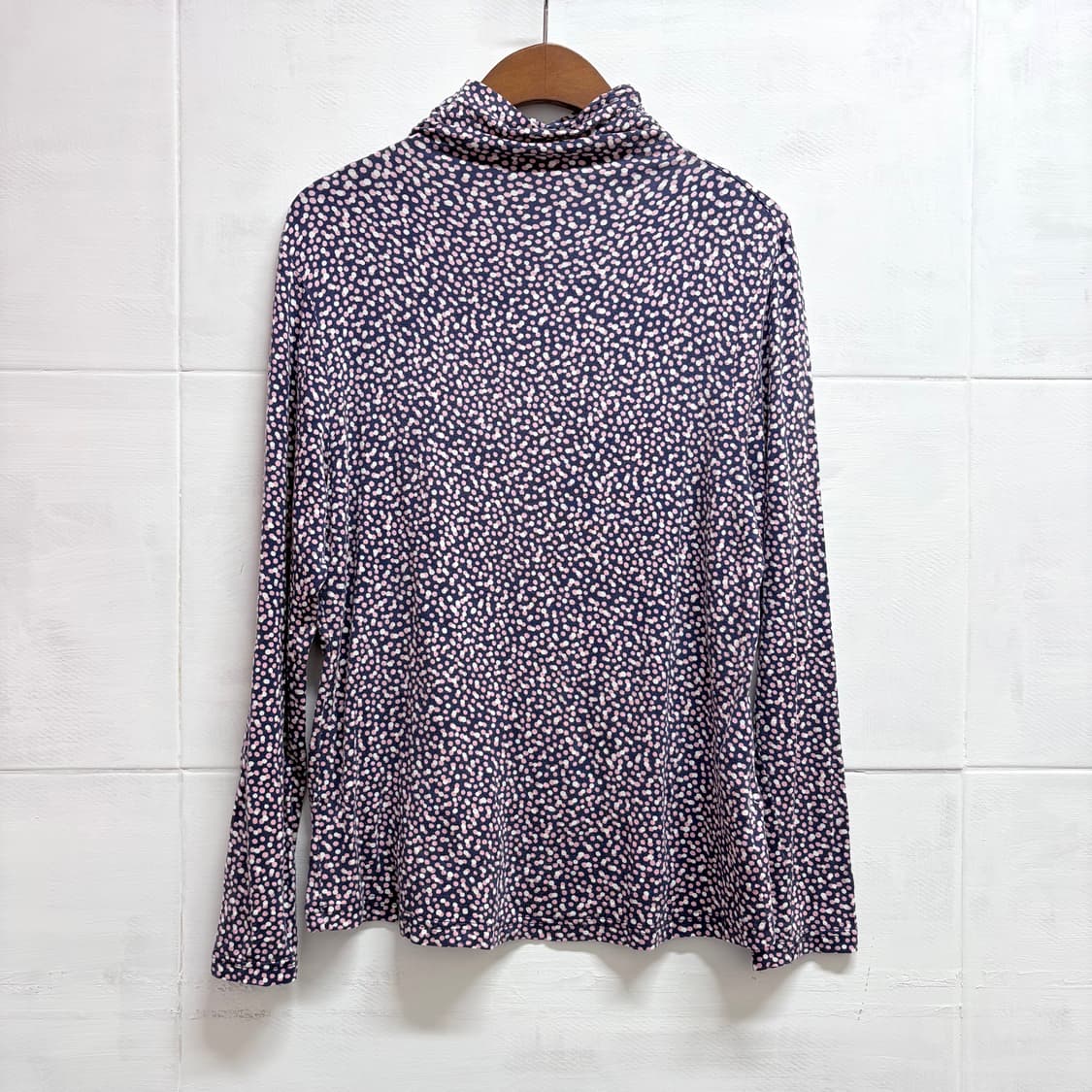 키치 도트 퍼플 목폴라 탑 롱 슬리브 (Made In JAPAN)  상품이미지5