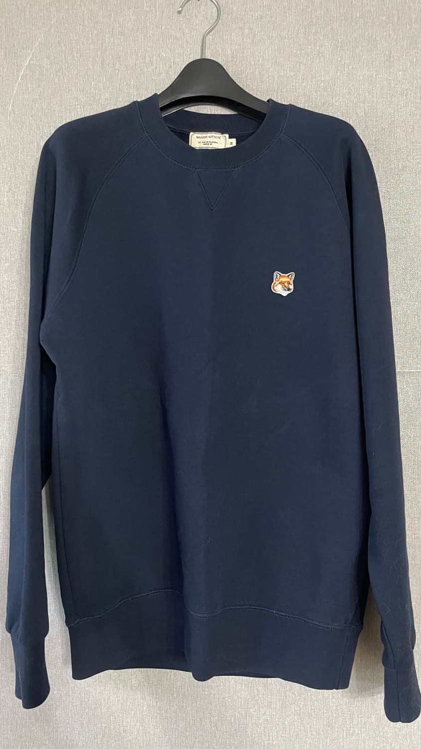 메종키츠네 맨투맨 네이비 폭스헤드 상품이미지1