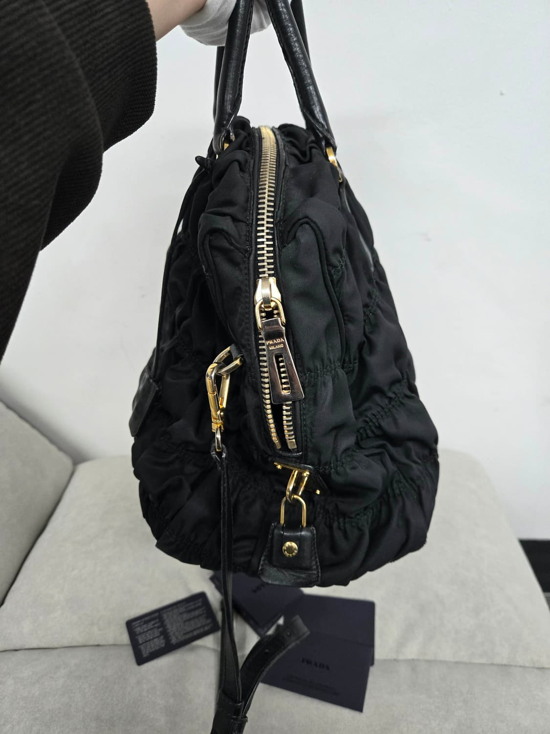 [보증서 정품] 프라다 고프레 숄더백 상품이미지3