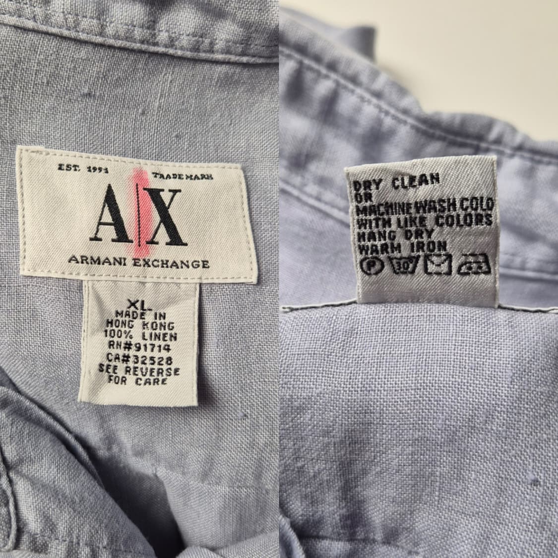 [XL] 아르마니 익스체인지 린넨 셔츠 상품이미지9