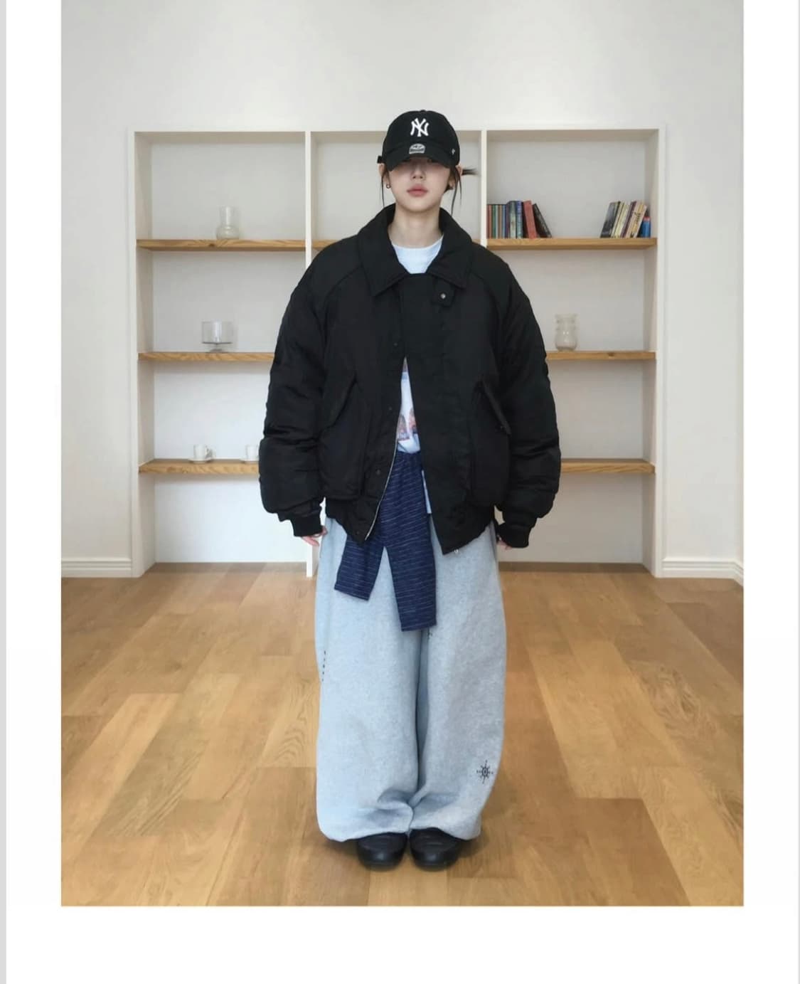 유튜버 개횬 시오아 야상 항공점퍼 패딩 상품이미지5