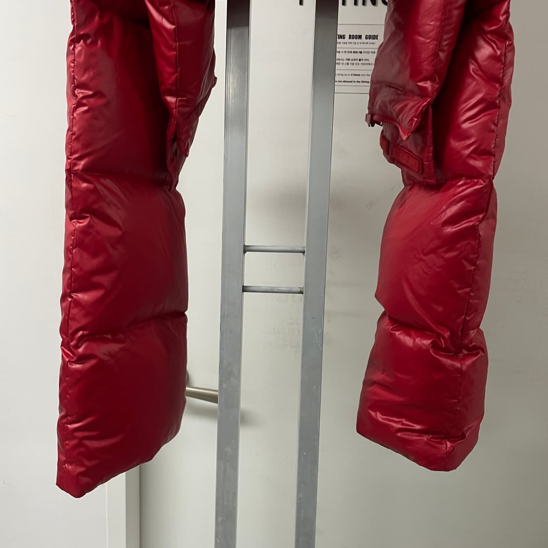 juun.j 후드 패딩 머플러 레드 상품이미지3