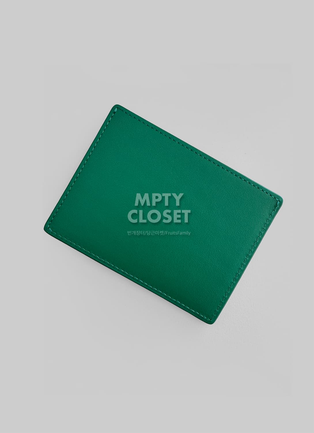 준지 레더 카드지갑 그린 상품이미지3