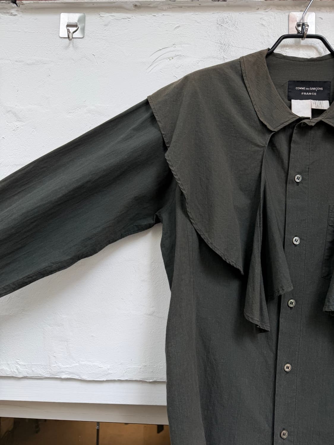 Comme des Garcons 러플 케이프 프릴 블라우스 M 상품이미지4